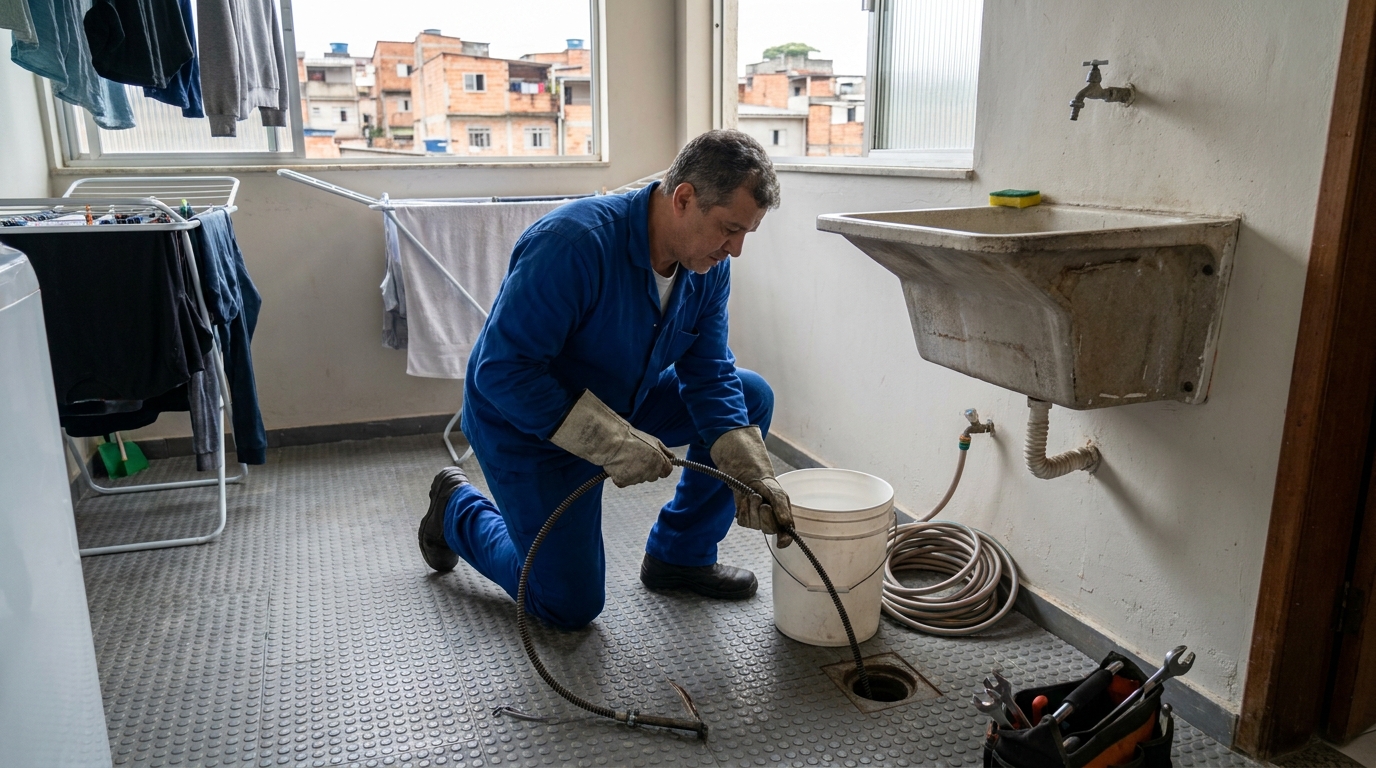Desentupimento de Ralos Externos na Carolina, Santa Maria‑RS